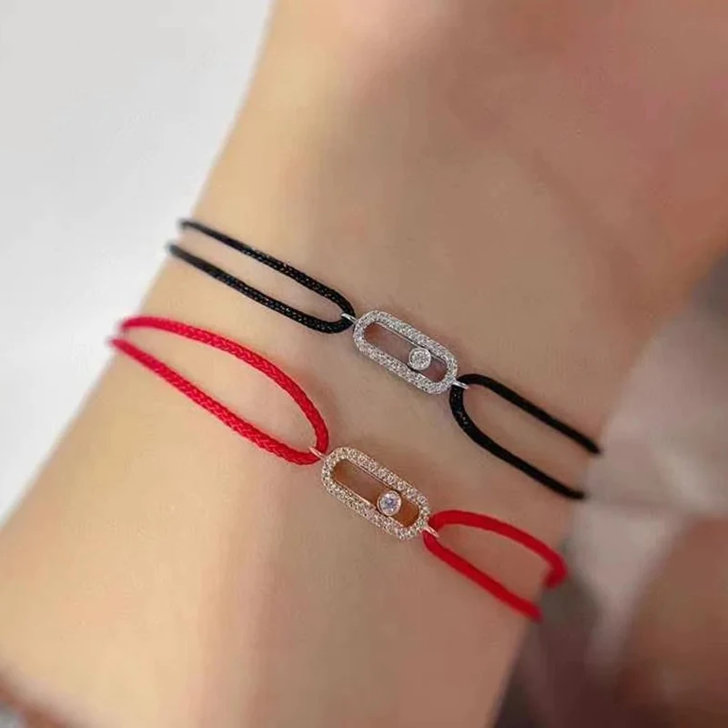 New Arrival Luxury Jewelry Fashion Simple MOVE Handmade Rope Women's Bracelet Wedding Party Daily Holiday Valentine's Day Gift