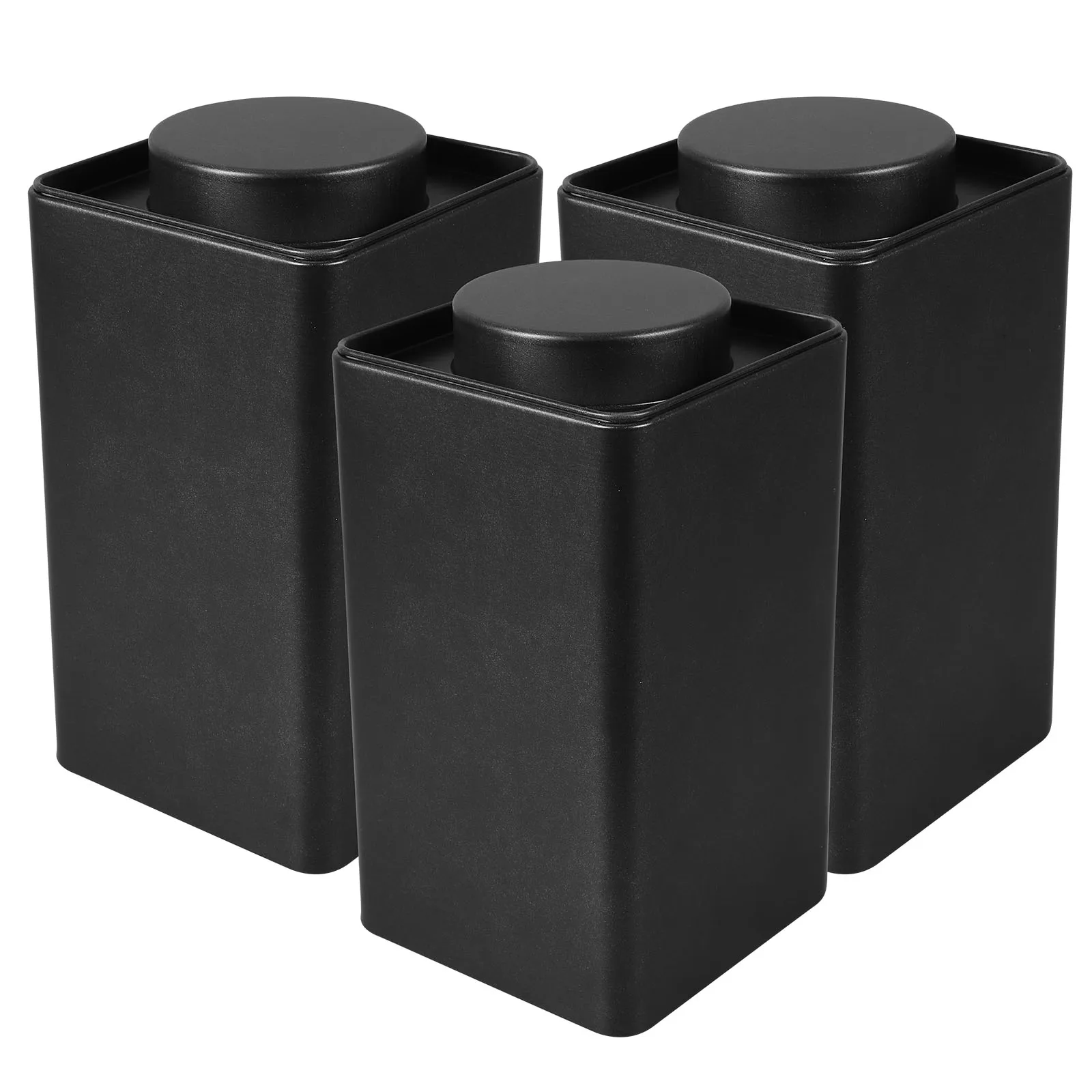 

3pcs Retro Tin Canister Vintage Metal Storage Jars For Coffee Beans Sugar Airtight Kitchen Travel Portable Cans Tea Bag Holder