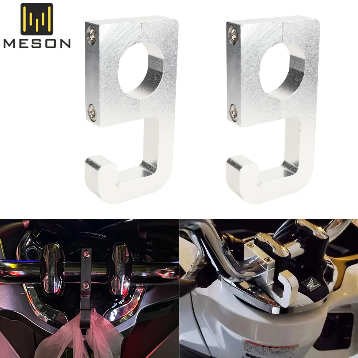 1x Motorcycle Hook Handlebar Luggage Bag Hanger Hooks Holder 22mm Helmet Hook Accessories For HONDA PCX125 PCX150 PCX160 PCX 125