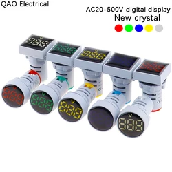 New style 22mm Protective Film Mini AC20-500V digital display LEDVoltmeter voltage meter pilot light Signal Lamp indicator