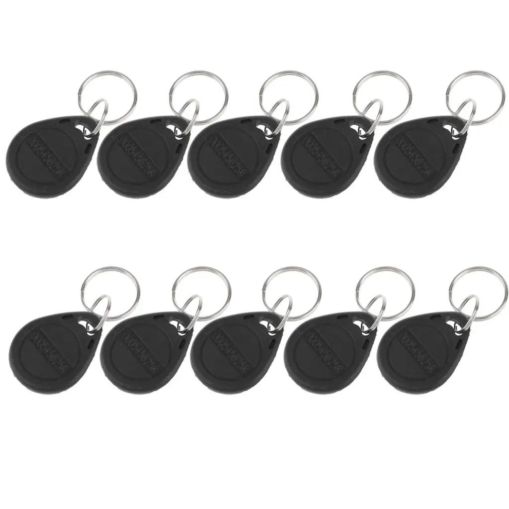 10Pcs 125KHZ RFID Proximity ID Card Token Tags Key Fobs Access System