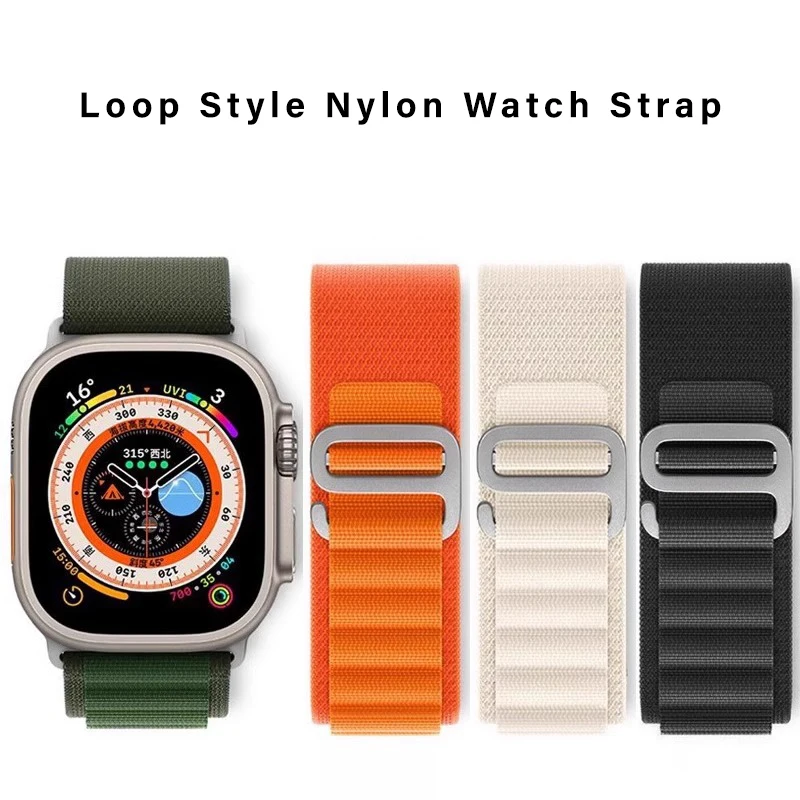 Alpine Loop strap for Apple watch Band 45mm 42mm 46mm 44mm 49mm 40mm 41mm Nylon bracelet iWatch series 10 9 8 7 6 5 4 SE Ultra 2