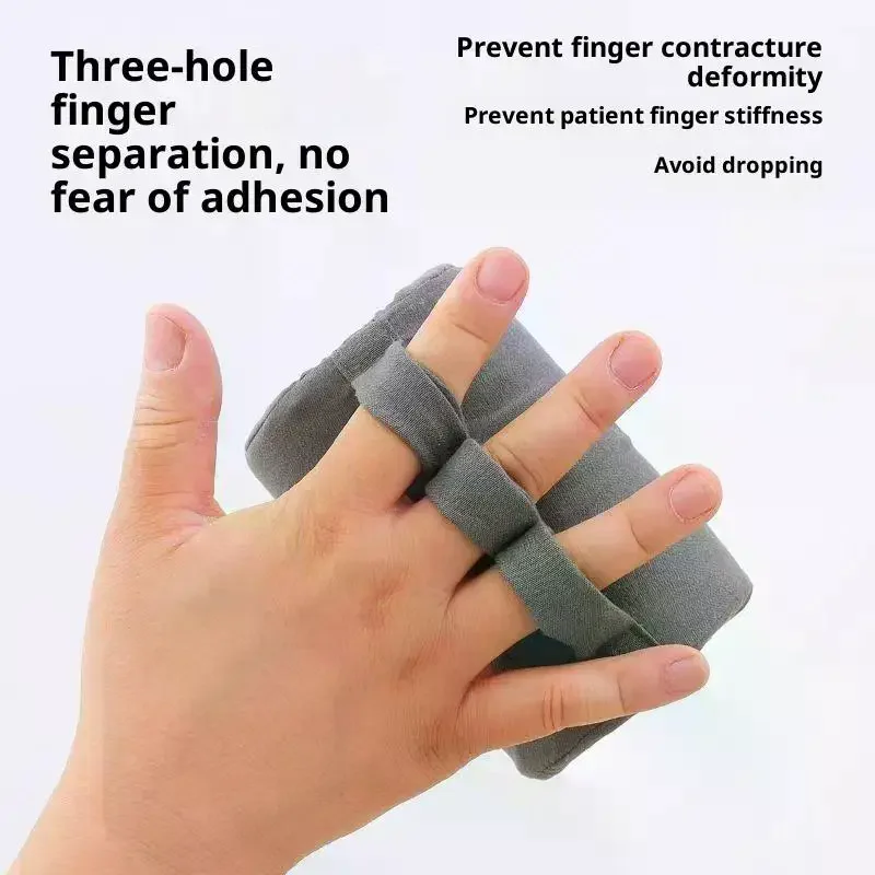 عصا تدريب إعادة تأهيل اليد 3 شقوق فاصل الأصابع لشلل نصفي طريح الفراش كبار السن بعد الجراحة يمنع ظهور العضلات
