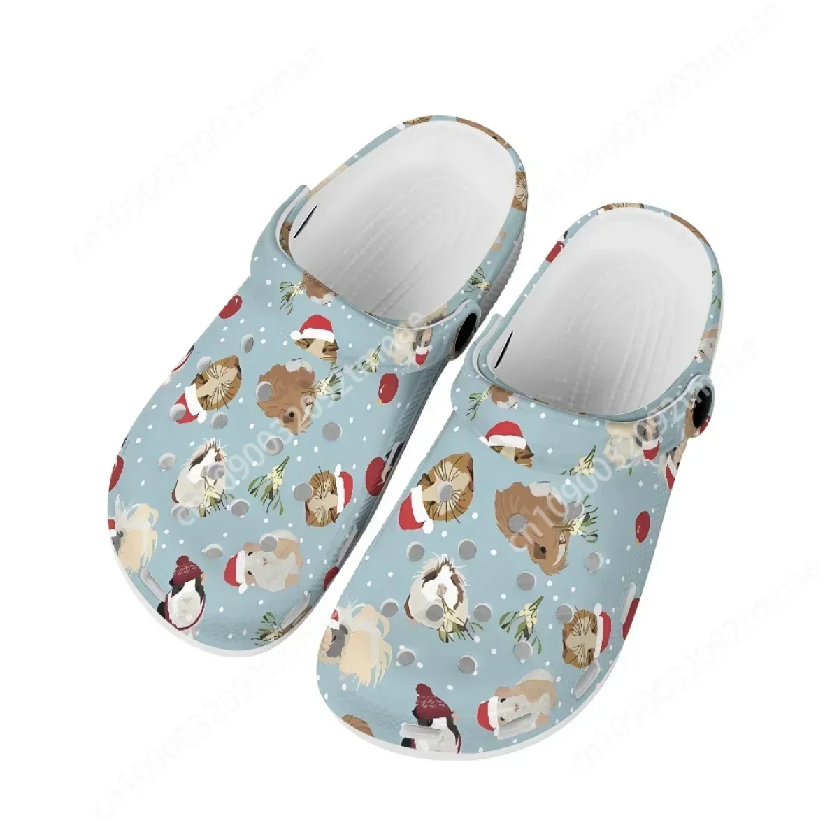 

Cute Cartoon Guinea Pig Print Sandals For Women Hole Shoes Summer Custom Outdoor Beach Non-slip Slippers Light Garden Clogs