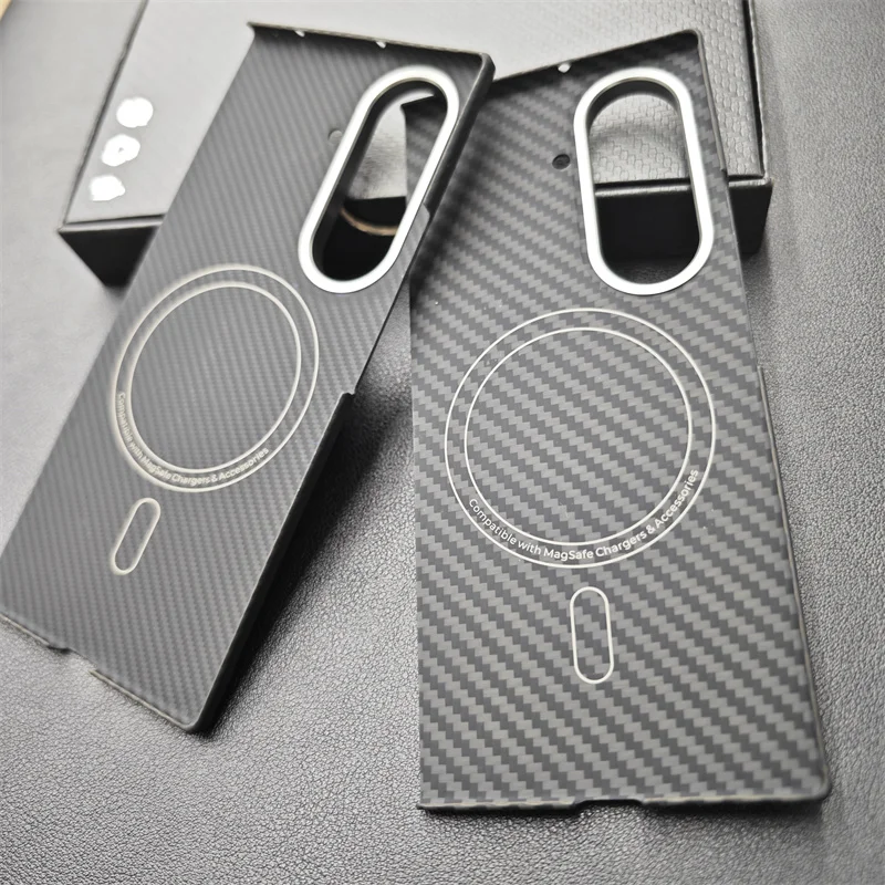 Aramid Magnetic Case For Samsung Galaxy Z Fold 7 Carbon Fiber Cover For Magsafe Case Shell Cover Mobile Phone Accessories