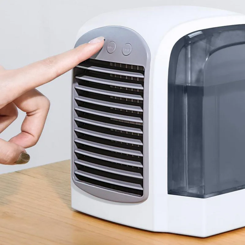 Mini Cooler USB Bladeless Cooler Desktop Convenient Refreshing Humidification Small Office Air Conditioner Fan