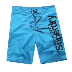 Men’s Plus Size BoardShorts Bermuda Casual Drawstring Pockets Shorts Beach Brand Short Surfing Boardshorts Quick Dry For Sports