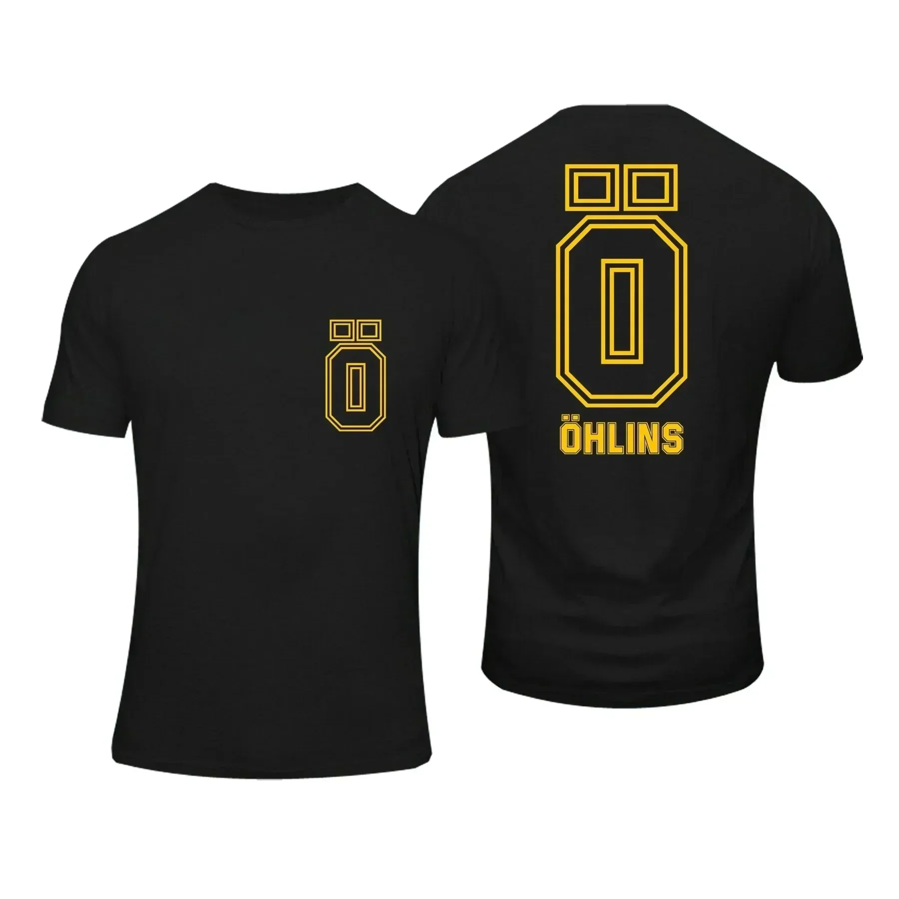 

New Fashion Men T Shirt Casual Ohlins Suspension Print T Shirt Oversized Sport Tops Breathable Comfortable Streetwear Cotton Tee