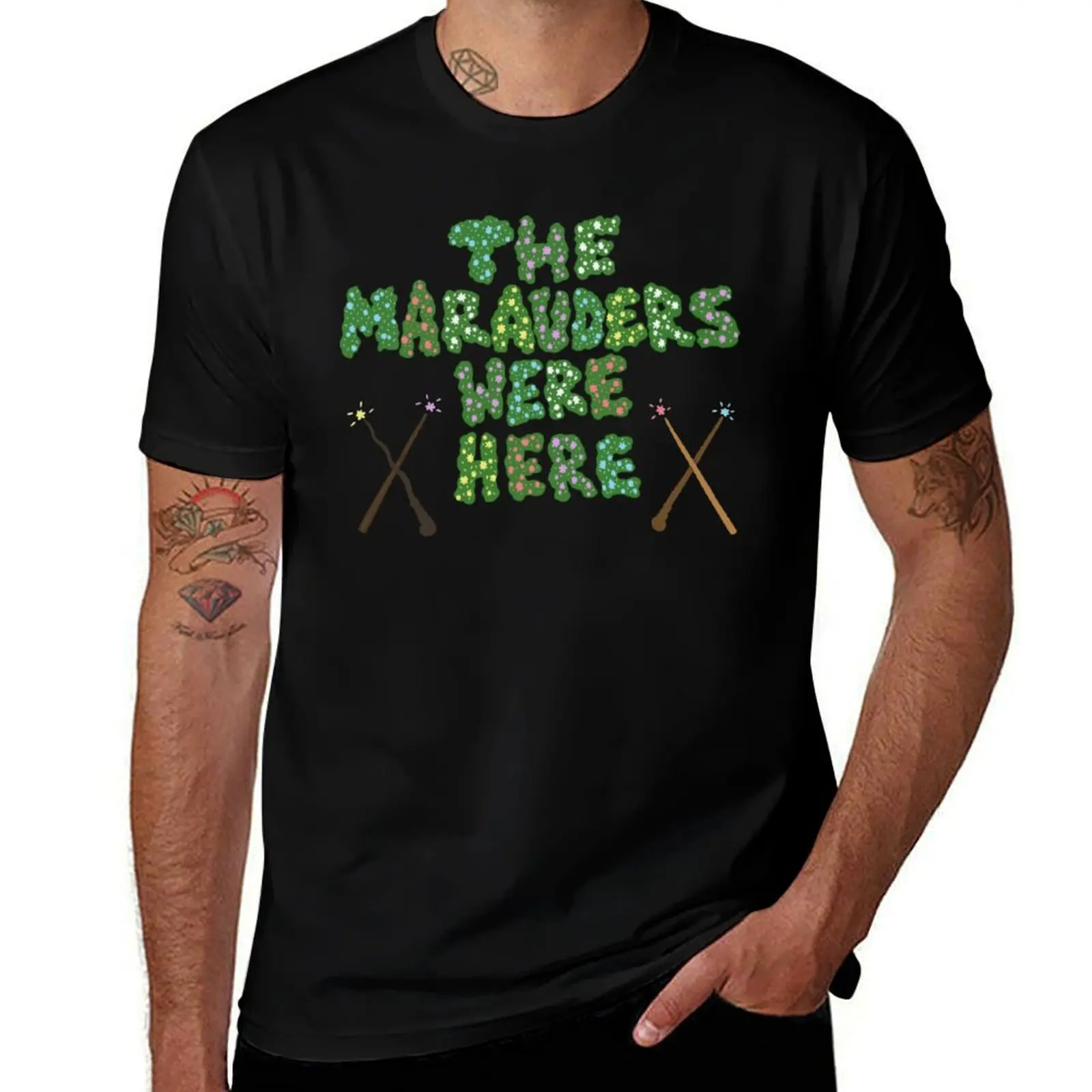 THE MARAUDERS WERE HERE T-Shirt shirts graphic anime figures quick drying mens funny t shirts