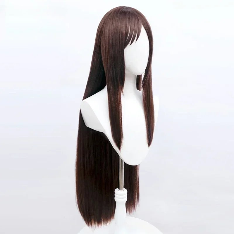 Cosplay Anime Heat Resistant Hair Halloween Party Wigs Ieiri Shoko Cosplay Wig Anime 80cm Dark Brown Long Straight Wig image 3