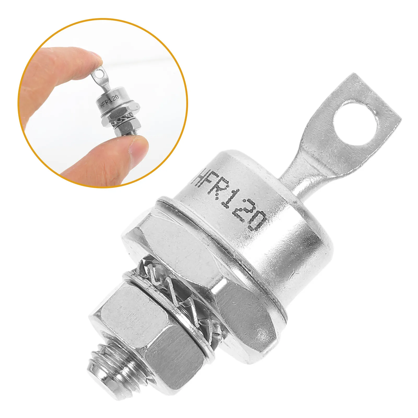 2Pcs 40hf120 40hfr120 High Performance Spiral Rectifier Diode Metal Stud Mount Rectifier Diode Kit for Generator Accessories