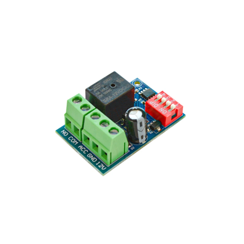 

DC 5V 12V Delay Relay Switch 68mA DC 0-14V AC 0-125V Output Control Voltage Time Adjustable Car Delay Controller Relay Module