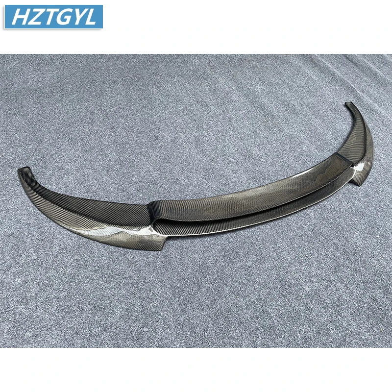 V Style Double Laylers Carbon Fiber Material Front Shovel Bumper Chin Lip For BMW 6 Series F06 F12 F13 M6 Car Tuning 2012-2017