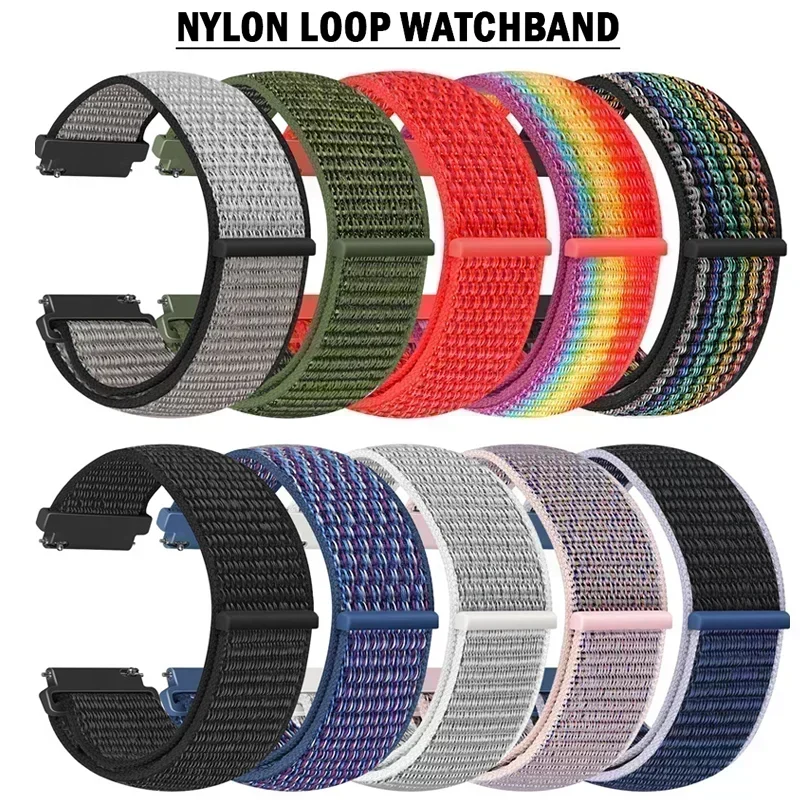 20mm Universelles Kinder-Smartwatch-Armband Nylon-Schlaufenband Verstellbares Ersatz-Armband Komfortable Kinder-Uhrenarmbänder – Detail 22