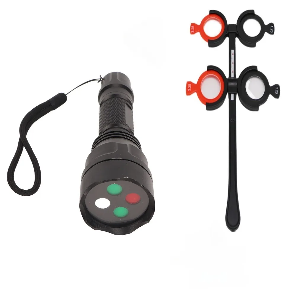 Professione Worth 4 Dot Test Light soppressione degli occhi Set di Test della luce a 4 punti controllo portatile daltonismo optometria luogo