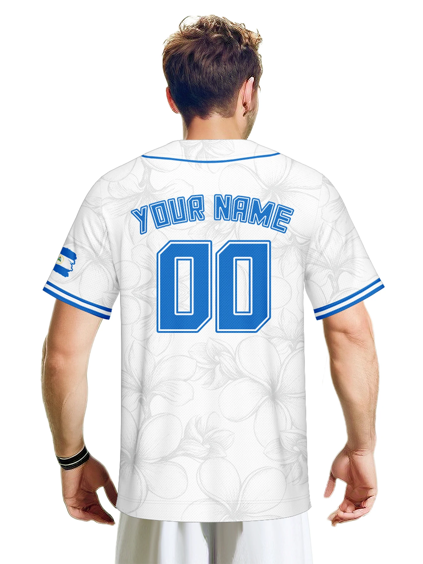 Camiseta Béisbol Personalizada Nicaragua - close-up view