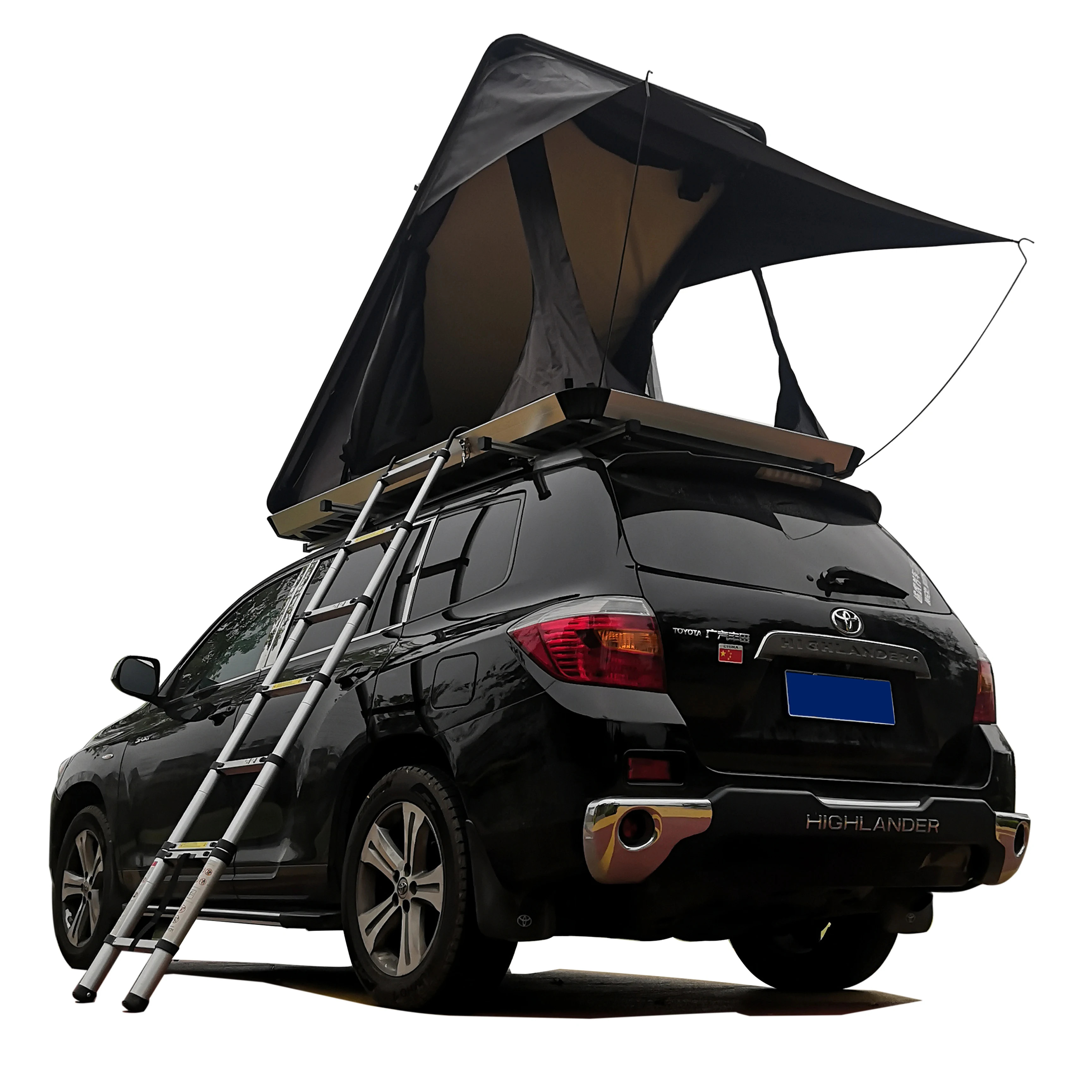 je-Factory Direct Hard Shell Roof Top Tent Light Weight Triangle Roof Top Tent Car Roof Tent for Sale