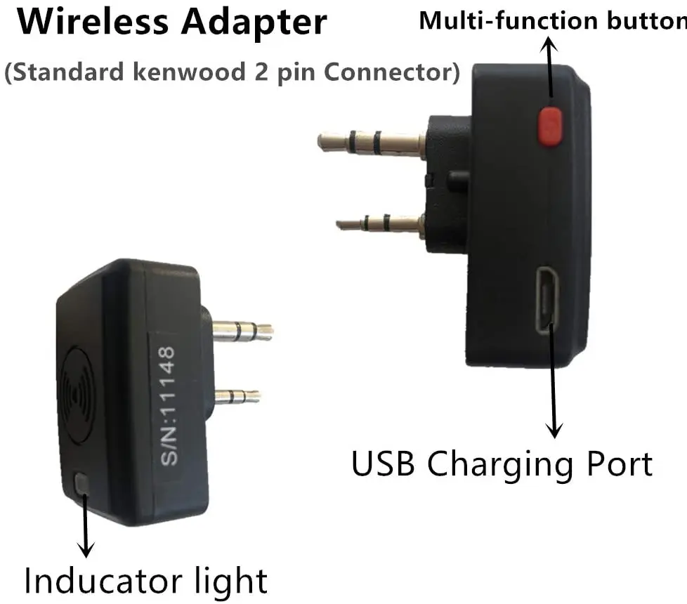 Imagem -05 - Rádio em Dois Sentidos sem Fio Bluetooth Compatível Speaker Mic Ombro Microfone para Icom Ic-v82 Ic-v85 Ic-f3000 F3001 F3002 F300