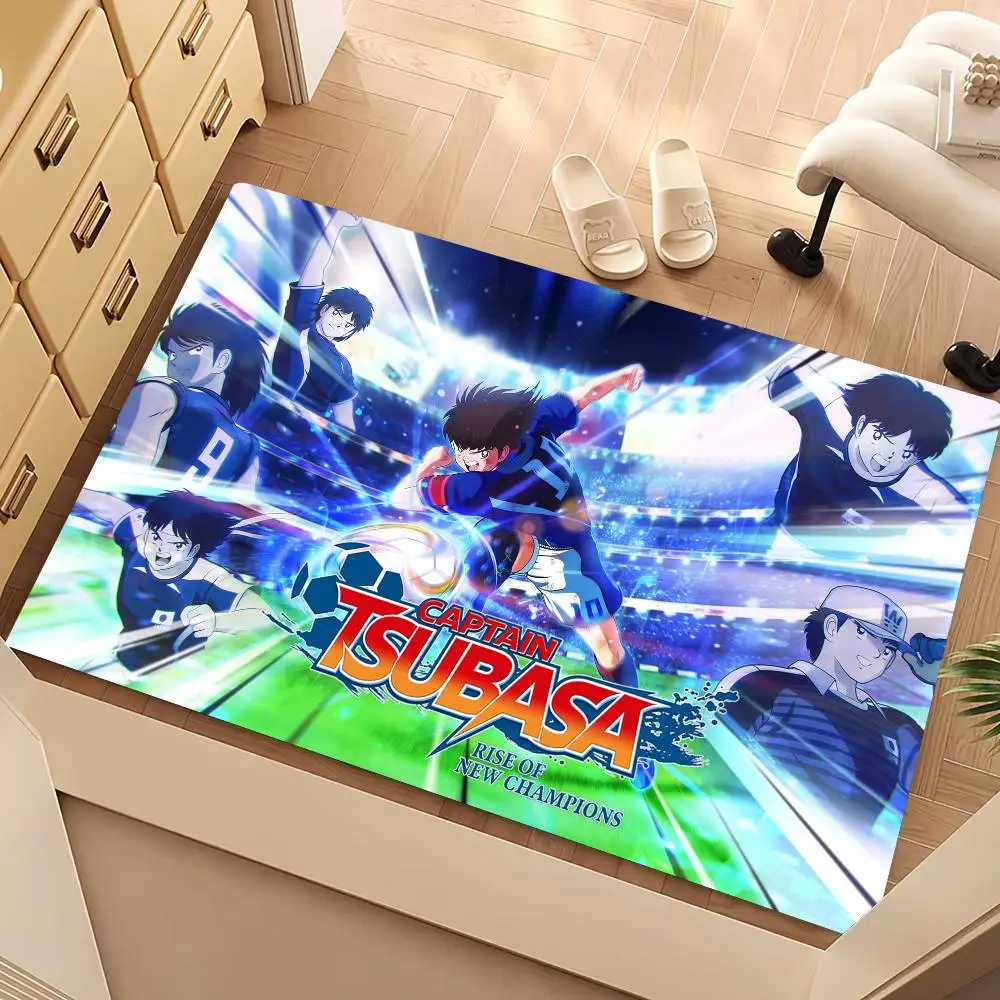 Anime Captain T-Tsubasa Floor Mat Suitable For Living Room Kitchen Bathroom Non-slip Mat Household Foot Mat