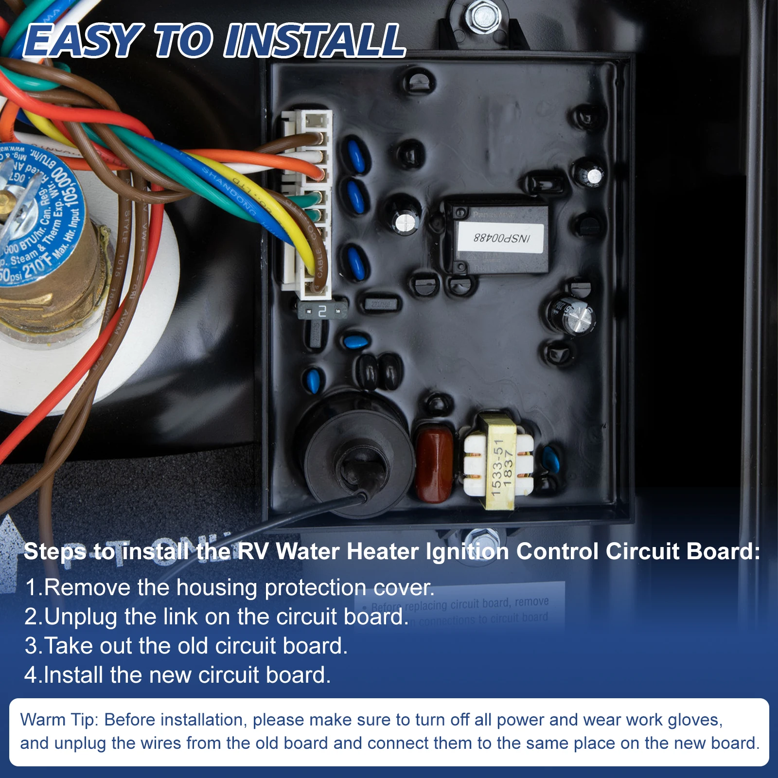 سخان المياه لوحة تحكم عدة 93305 91365 91346 93851 ل Atwood GCH6A-10E GC6AA-10E GC10A-4E GCH10A-4E RV 12VDC الغاز الكهربائية #6