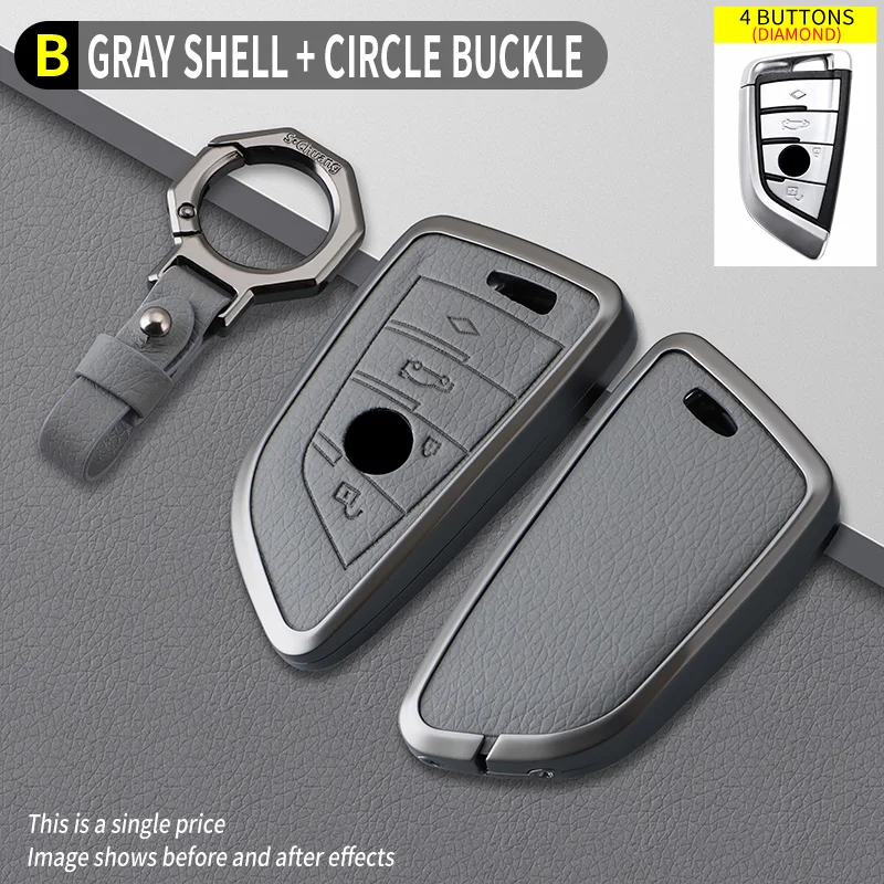 Zinc alloy Auto Smart Key Cover Protector For Bmw F20 G20 G30 X1 X3 X4 X5 G05 X6 X7 G11 F15 F16 G01G02 F48 Remote Key Case Shell