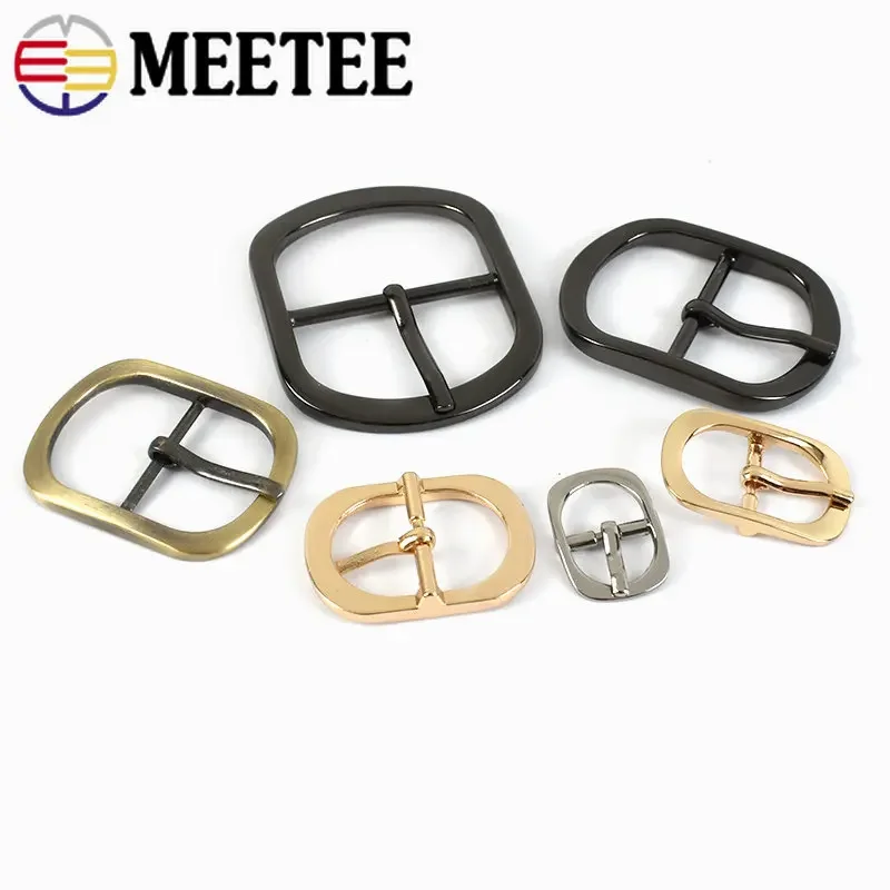 4Pcs 12/15/20/25/32/38mm Metal Belt Pin Buckles Bag Tri Glide Buckle Shoes Handbag Strap Adjuster Clasp DIY Craft Accessories