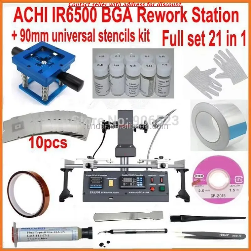 

Горячая распродажа! ACHI IR6500 IR 6500 BGA Ремонт паяльной машины Обновление паяльной станции от IR6000 с подарочным набором из 21 шт.