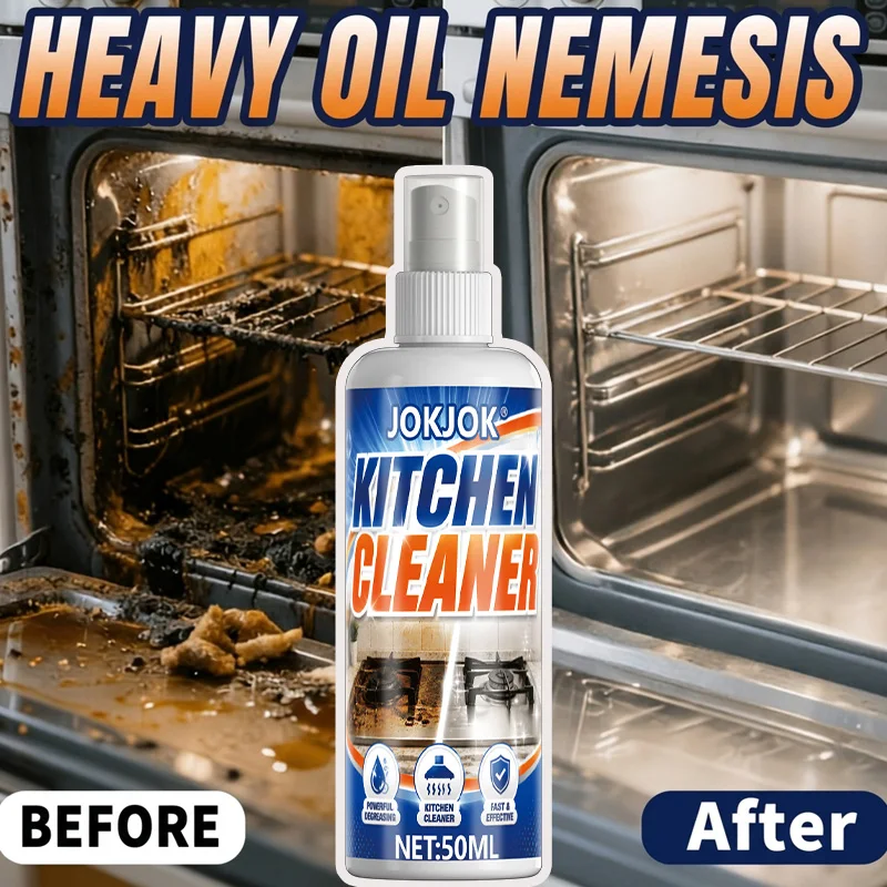 Kitchen Foam Cleaner Powerful Cleaning Grease And Stains Without Damaging Surface Lemon Light Fragrance No Residue No Irritation