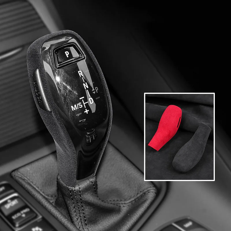 

Interiors Decoration Suede Gear Lever Stick Shift Handle Cover Protecive Shell Panel for BMW X1 X2 2020 2021 2022