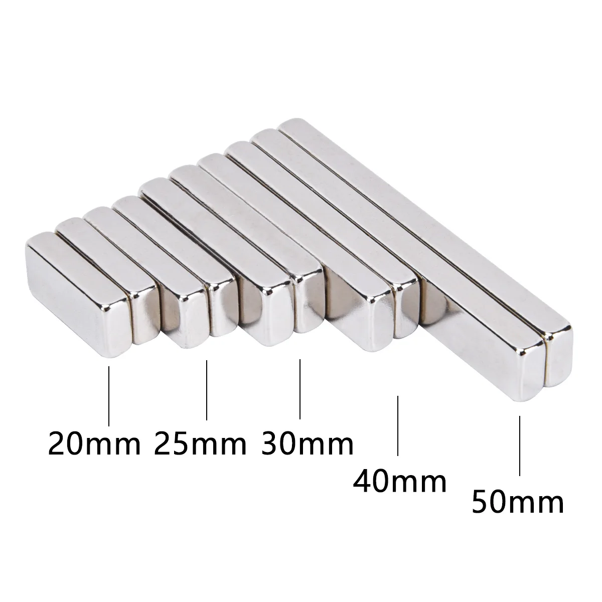 Powerful Fridge Magnet Rare Earth Permanent Magnetic Sheets Strong Bar Magnets Suitable for Office Home Organize Tool DIY Crafts