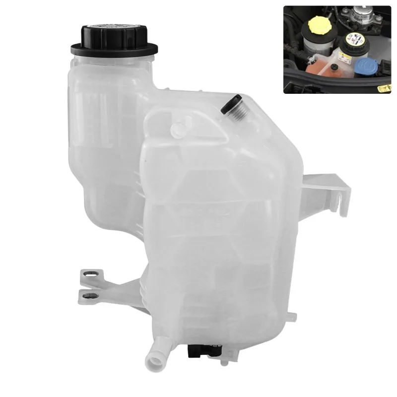 LR020367 Radiator Coolant Overflow Container for Land Rover Discovery 3 4 Range Rover Sport Expansion Tank W/ Sensor Gas Diesel