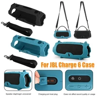 Funda protectora con correa para el hombro, funda protectora de silicona, funda protectora de piel para altavoz JBL Charge 6