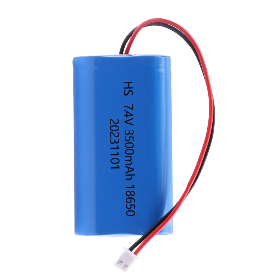 حزمة بطارية 7.4V 18650 2S حزم بطاريات Lifepo4 1500mah 3000mah 3500mah 4000mah بطارية قابلة لإعادة الشحن مع قابس - 4