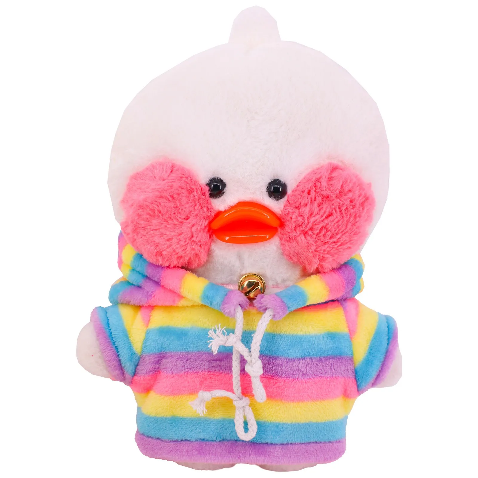 Kawaii lalafanfan roupas 30 cm amarelo pato roupas brinquedo de pelúcia frete grátis presente das crianças dos desenhos animados