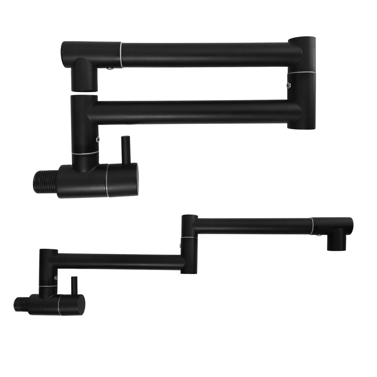 Wall mounted kitchen stove multifunctional folding rotary faucet, single cooling design, universal rotation