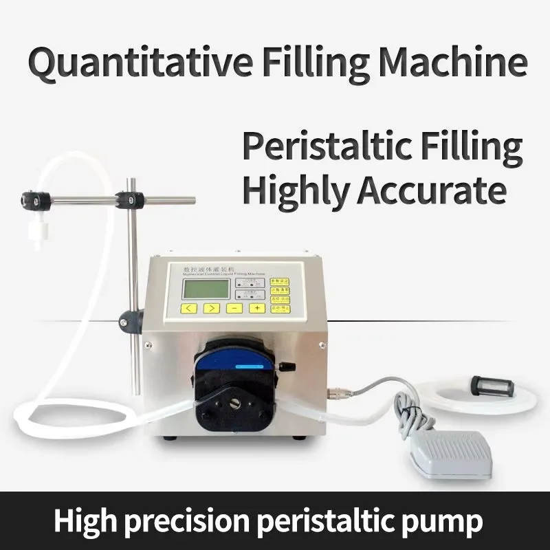 Полуавтоматический высокоскоростной электрический насос для розлива жидкостей, машина для наполнения жидкостью, клей с большим расходом, настольная машина для наполнения