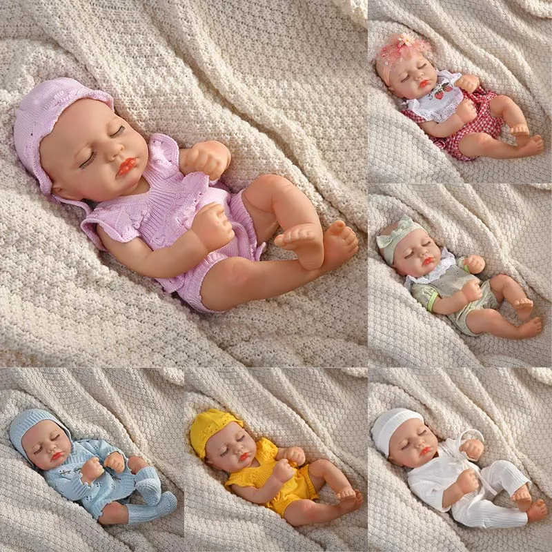 

Reborn Baby Doll For 15.75In 40cm Loulou Full Body Soft Vinyl Girl Lifelike Bebe Reborn Doll Toys Realistic Baby Doll Toys Gifts