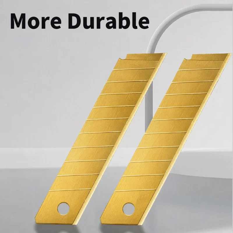 10/50/100Pc 100mm*18mm Utility Knife Blades Carbon Steel Black Replacement Cutter Blades Unboxing Knife Handicraft Carving Tools