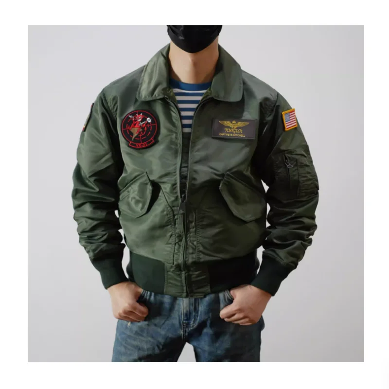 Top Gun 2 TOPGUN Same Style Flight Jacket CWU-45P/36P Men's Nylon Jacket Short