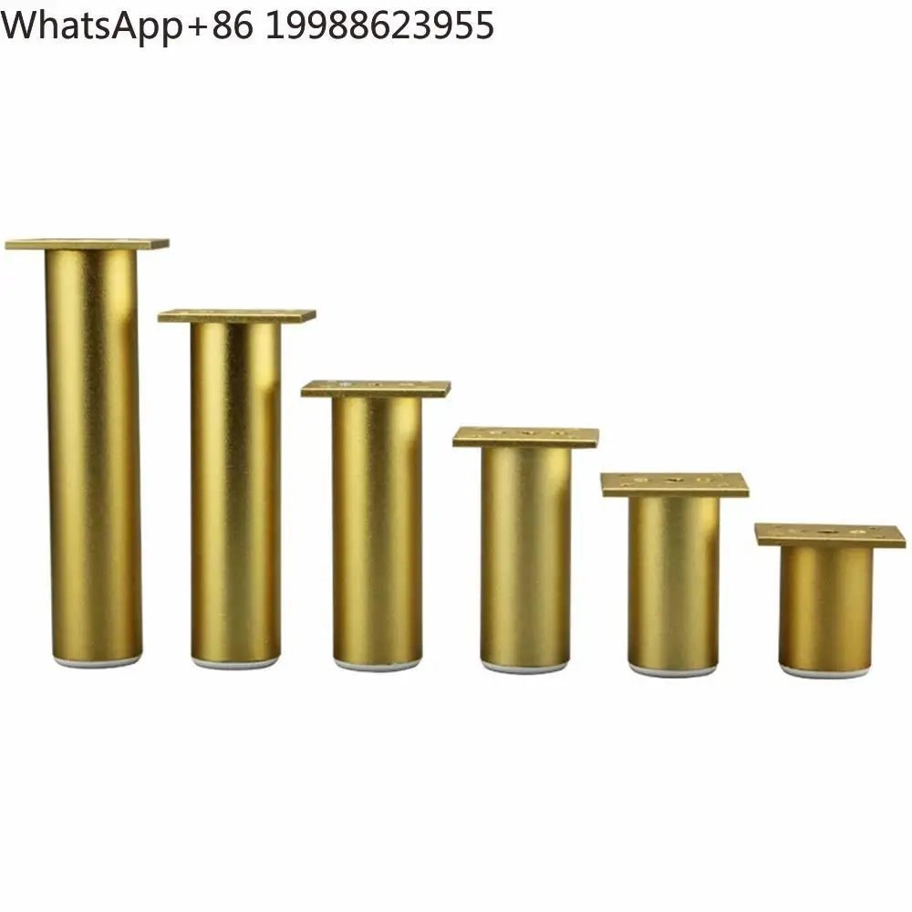 4pcs Furniture Cabinet feet Table Sofa Bed TV Cabinet legs Aluminum Alloy Furniture legs Adjustable Gold feet