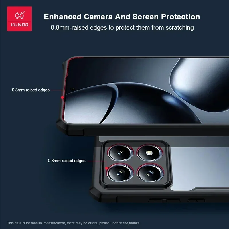 For Xiaomi 14T Pro Case Xundd Airbag Shockproof Magnetic Transparent PC Back Camera Protection Cover For Xiaomi Mi 14T Pro image 4