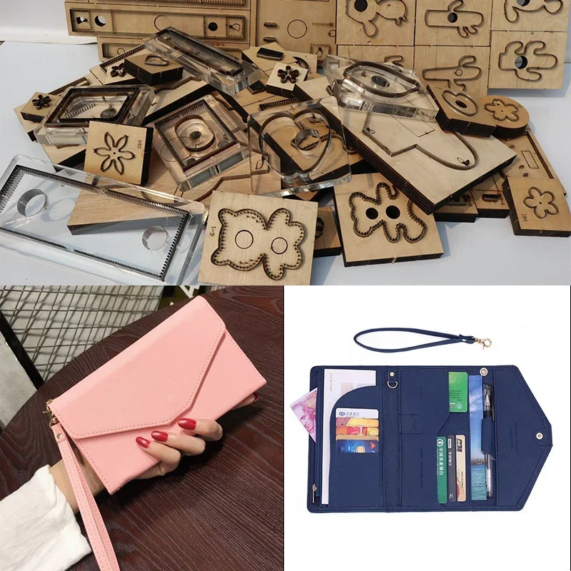 

Japanese steel knife mould handmade leather goods three fold passport bag card bag knife mould handmade leather tool knife mould