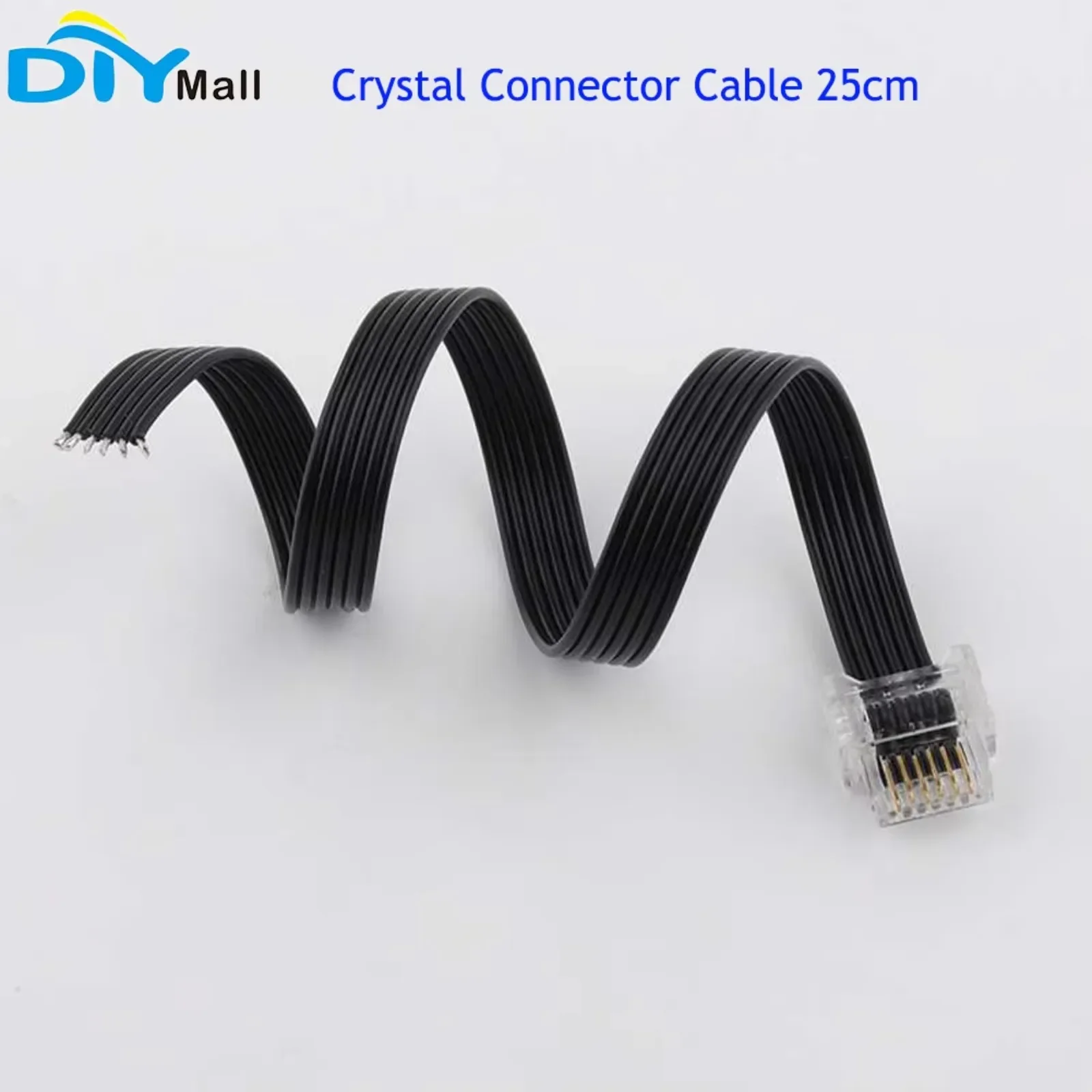 50PCS Crystal Connector Cable 25cm MOC Parts Building Block Motor Repair Wire Compatible with