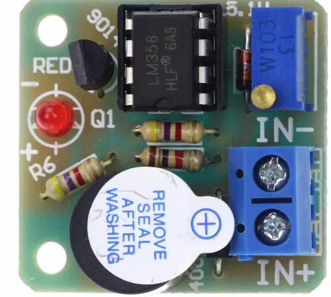 9V/12V Battery Sound and Light Alarm Against Over-discharge Protection Board Low Voltage /Under Voltage Protection Module