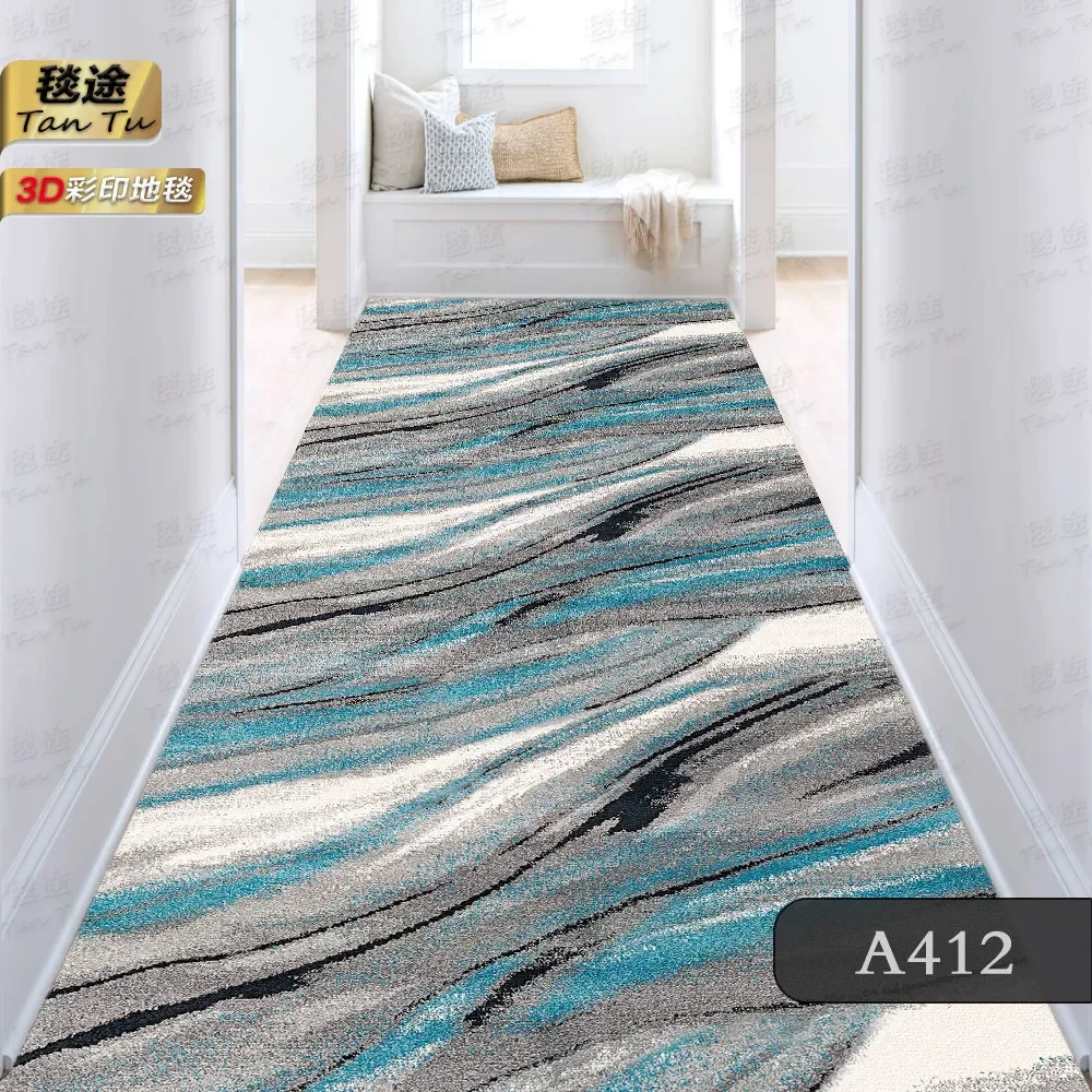 Hallway Carpet Runway Long Rug Machine Washable Folding Non-slip Floor Mat Spring Flower Home Decoration Rugs for Living Room