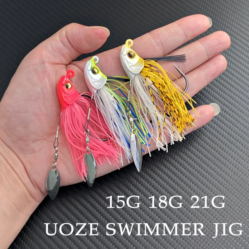 Fishgirl Wobbler UOZE Swimmer JIG Fishing Lures 1/2oz 5/8oz 3/4oz Swim Jigs Bass Baits High Quality Fishing Lure For Pike Perch