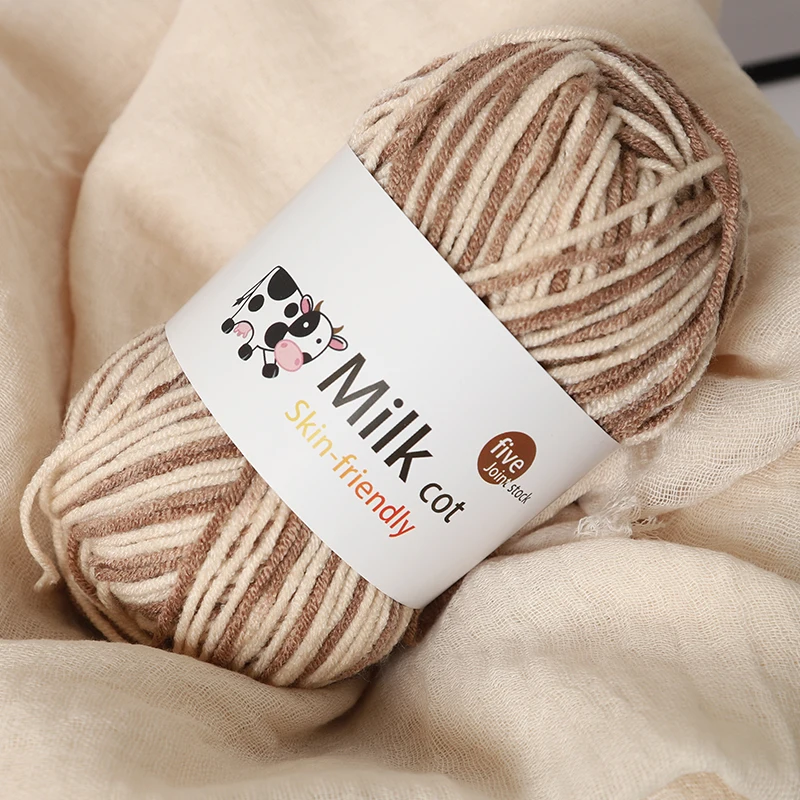 Buntes segmentiertes Garn mit mehrfarbigem Farbverlauf, 5-strängiges Segmentfärbung, mehrfarbige Mode, verwendet für handgefertigte DIY-Strickmaterialien, Strickpullover, Hüte, Schals, Handschuhe,