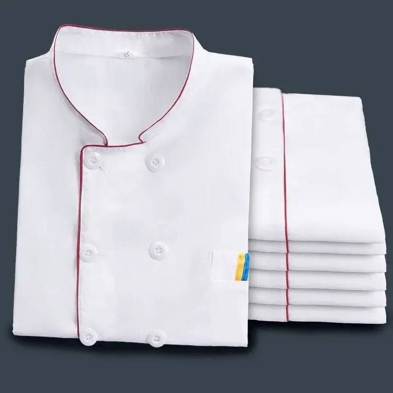 

Chef Uniform Set Long Sleeve Kitchen Work Wear For Men And Women Autumn Winter Restaurant Hotel Staff Outfit