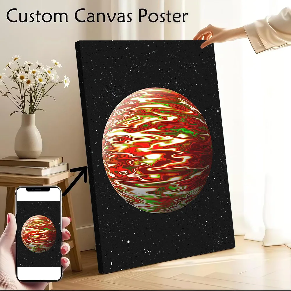Abstractbluu Planet 4 Printed Canvas Poster Personalized High Quality Wall Art Paintings for Bedroom Accessories Vintage Decor