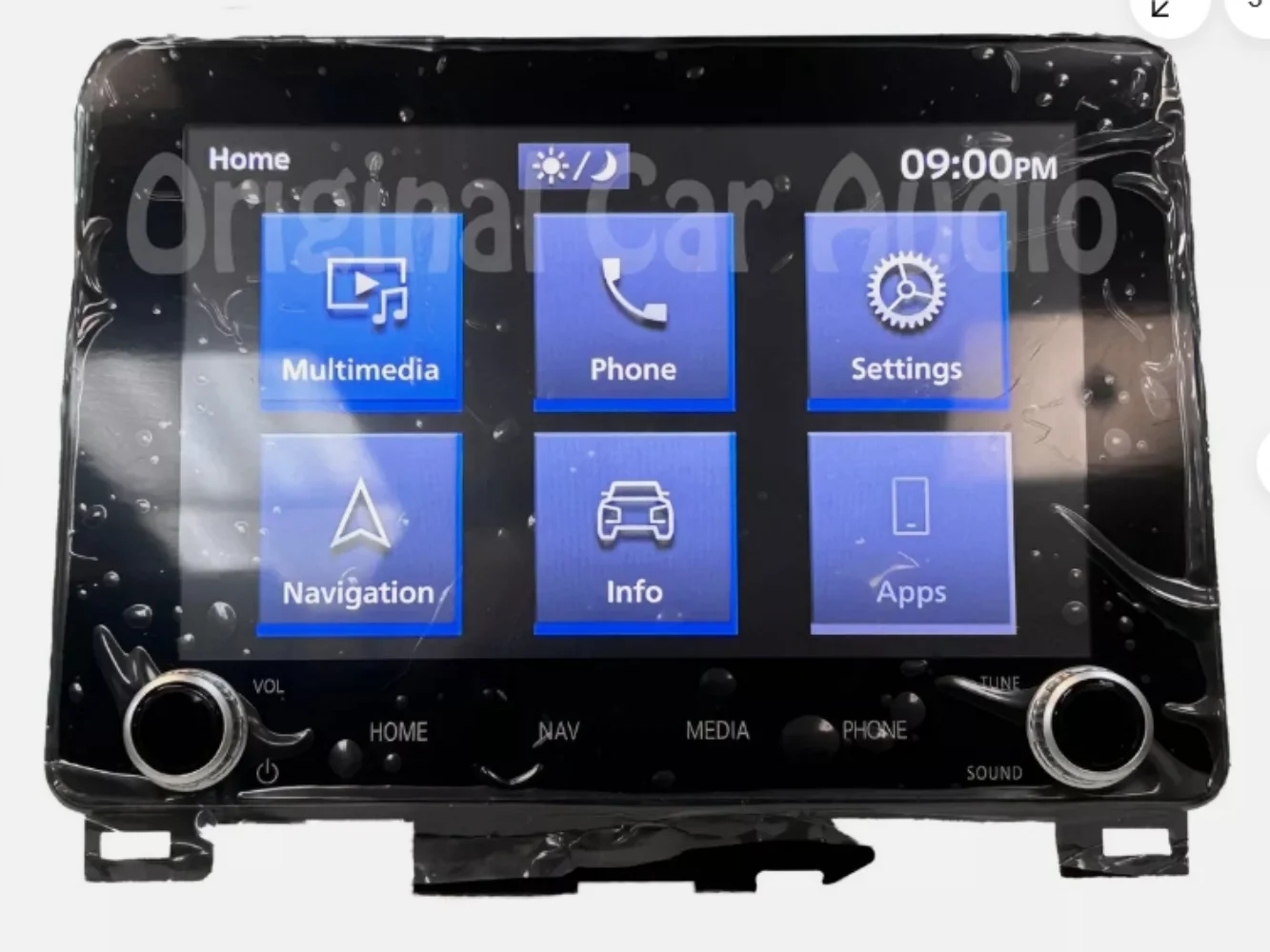 Ricondizionare il ricevitore schermo radio di navigazione Mitsubishi Eclipse Cross OEM da 8 pollici 22-23
